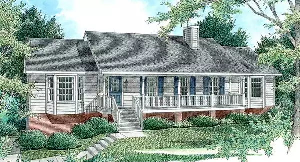 image of small farmhouse plan 5737